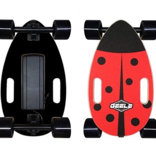 迷你四轮陆地冲浪板电动滑板初学者便携无线遥控小鱼板上班代步车