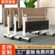 折叠培训桌可移动拼接多功能组合教室长条双人带轮办公桌培训桌椅