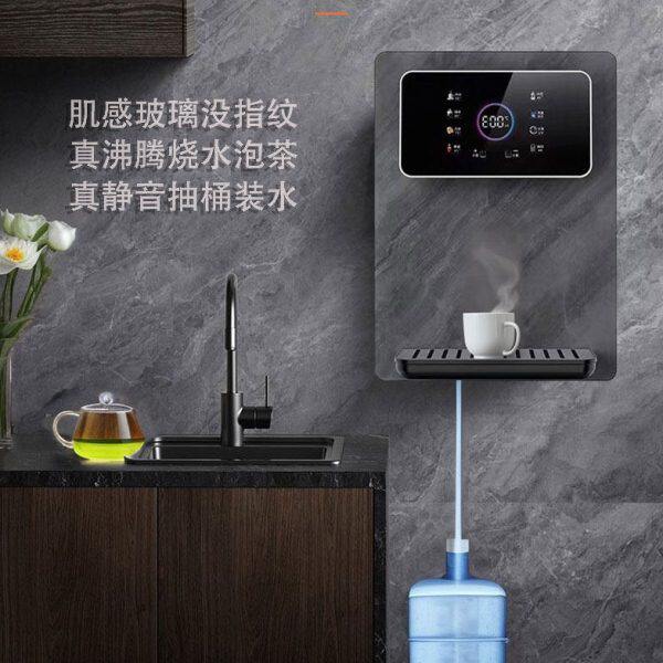 高端特惠壁挂自吸饮水机管线机3秒速热加热下置抽桶装水即热式