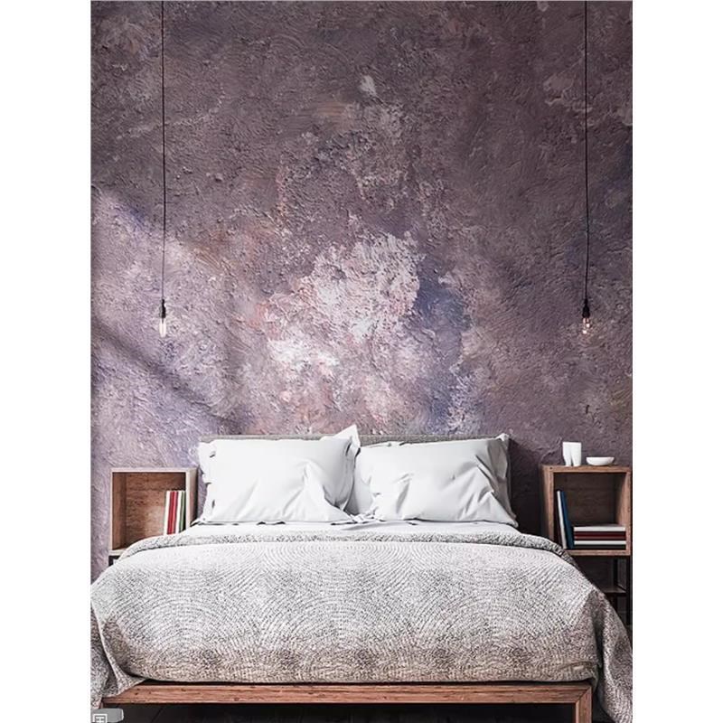 现代简约艺术抽象壁布温馨粉色紫色F电视背景壁布卧室客厅酒店墙