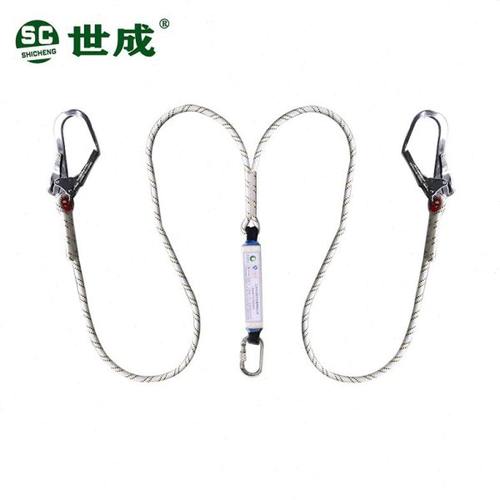 国标高空作业安全绳双钩安全绳户外防坠落保护绳保险绳后背绳耐磨