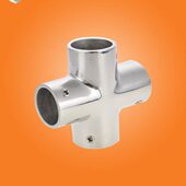 船舶22 五金配件 25mm游快艇钓鱼船 管连接件 船用316不锈钢四通