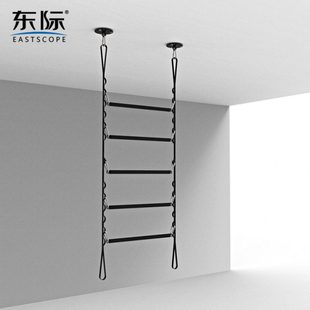 东际吊顶绳梯肋排架室内悬挂体能训练吊缆攀爬梯爬杠架子云梯健身