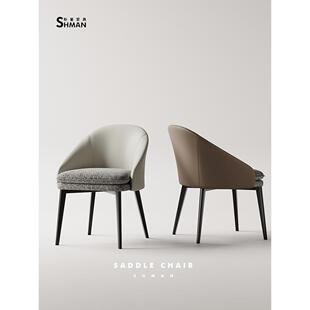 适用Simman意大利Normcore设计师经典餐椅家简单现代经典客厅餐椅