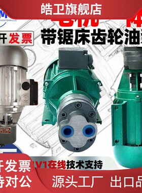 适用CB-B4B6B10锯床齿轮油泵电机组CB-B10/B6/B4/B2.5J机床润滑泵