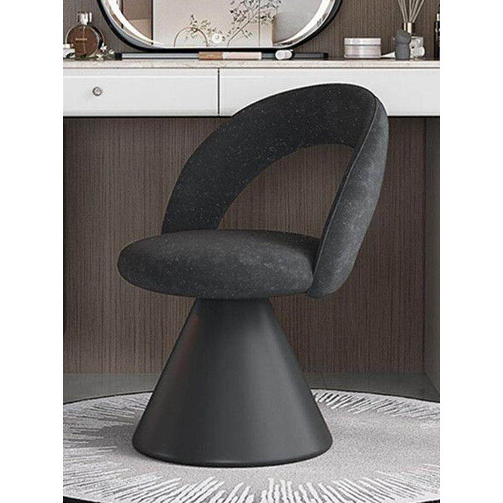 适用2025新款化妆椅子女生主卧室靠背旋转梳妆台凳子轻奢高级感美