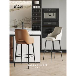 适用Simman简单现代岛高椅咖啡厅吧台前台吧台椅Normcore家吧台椅