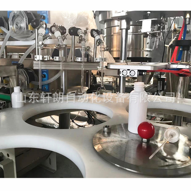 化妆品喷雾剂自动灌装生产线 滴眼液灌装机 带吸管喷雾剂灌装机