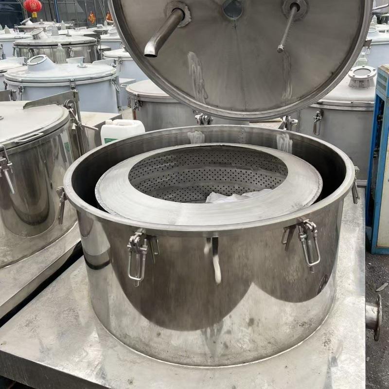 平板全自动刮刀下部卸料大翻盖离心机平板式密闭吊带离心机