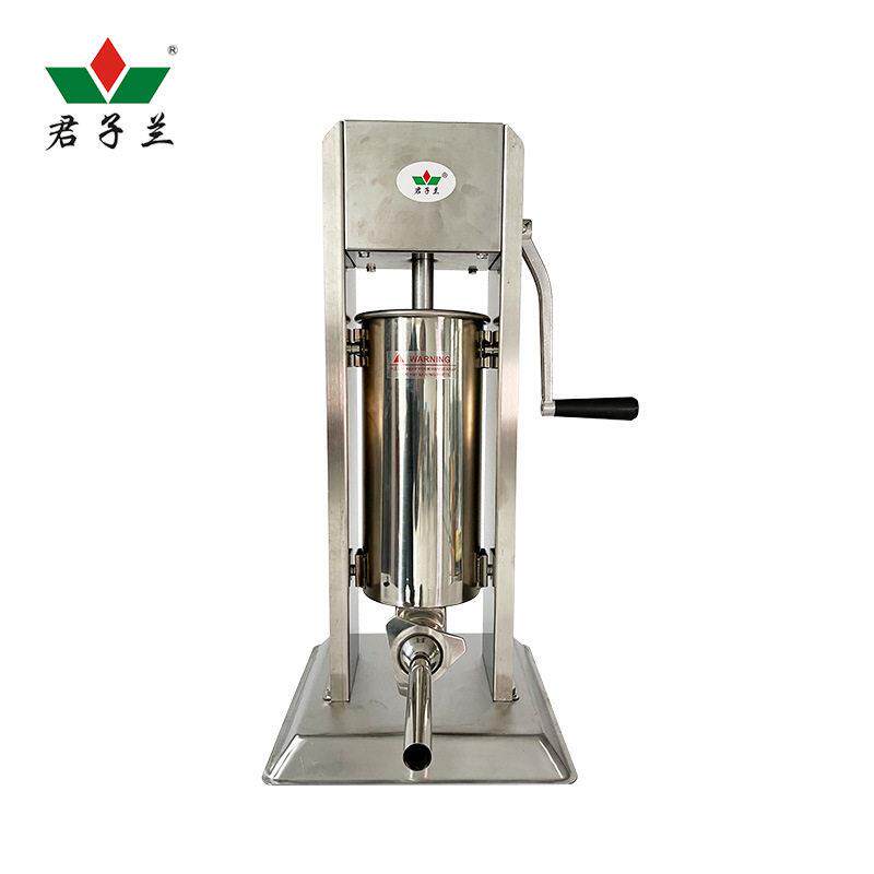 君子兰商用手动立式灌肠器不锈钢灌肠机3L5L7L手动灌香肠机器