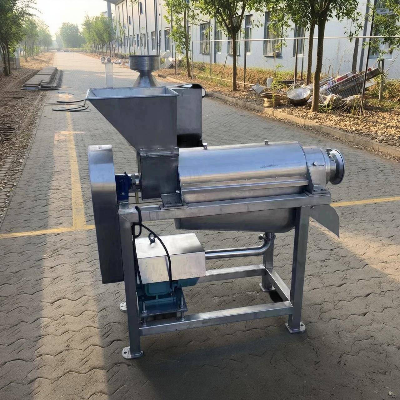 梨子浓缩汁生产设备螺旋榨汁机供应500kg刺梨原浆机器