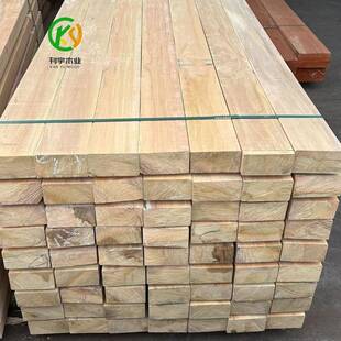 巴劳木防腐木梢木实木地板河道栏杆护栏古建硬木圆柱木材加工