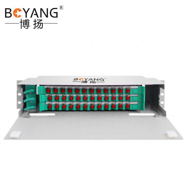 博扬 36芯ODF光纤配线架/子框/单元体满配 FC单模推拉式光纤机架