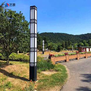 3米方形景观灯LED贴片光源管50瓦亚克力景观庭院灯铝材镂空景观灯