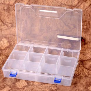 压脚F元件盒新加厚塑料盒工具盒收纳盒30格0配件盒菲力机针零件盒
