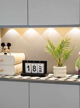 轻奢玄关钥匙收j纳盒胖虎摆件入户门鞋柜装饰品客厅桌面高级感软