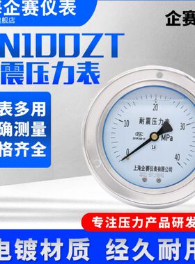 6101Z气压表水压T.0--N表MPa0压负压企赛Y耐震压力表油真空表