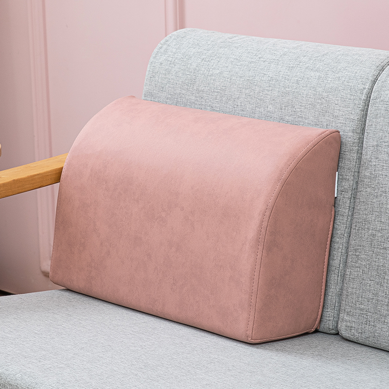 沙发腰靠三角形飘窗休闲护s腰靠枕2023新款海绵科技布床头大靠背