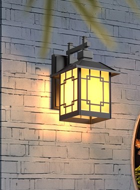 F7NN1户外壁灯防水p太阳能中式室外过道花园别墅楼梯大门阳台庭院