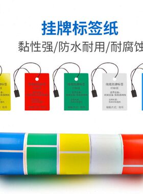 信挂牌*mmmm45通吊牌标签移动线缆彩色60纸标签室内机房