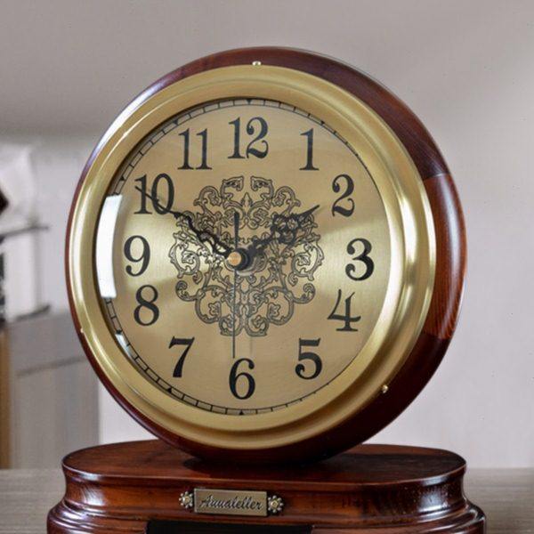 纯铜台钟家用客厅卧室黄铜座钟中式实木复古大号桌面钟表高档座表,家居饰品,座钟,淘宝优惠券,粉丝福利购,淘宝优惠卷