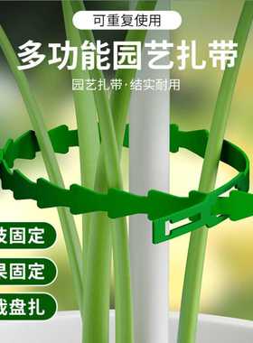 多用途鱼骨刺绿色菜园用绑扎带园林线扎带园艺鱼骨扎线植物绑枝机