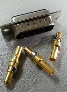 优联康品牌D-SUB3W3压线式公头 镀金3U防火3W3打线公座连接器