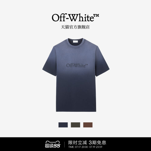 OFF-WHITE™情侣圆领短袖T恤