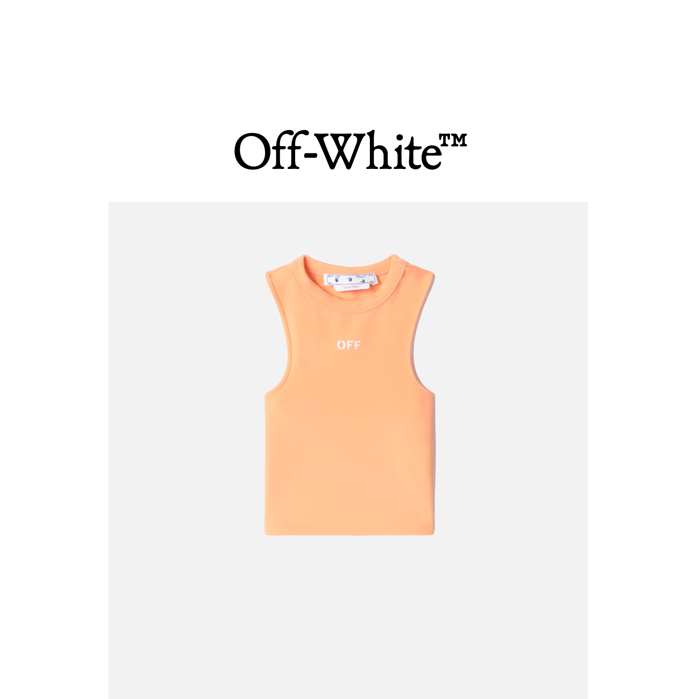 OFF-WHITE c/o VIRGIL ABLOH™女装修身短款工字背心120100XK