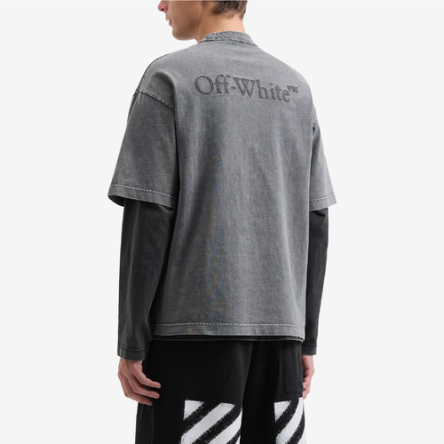 OFF-WHITE™磨白做旧短袖T恤