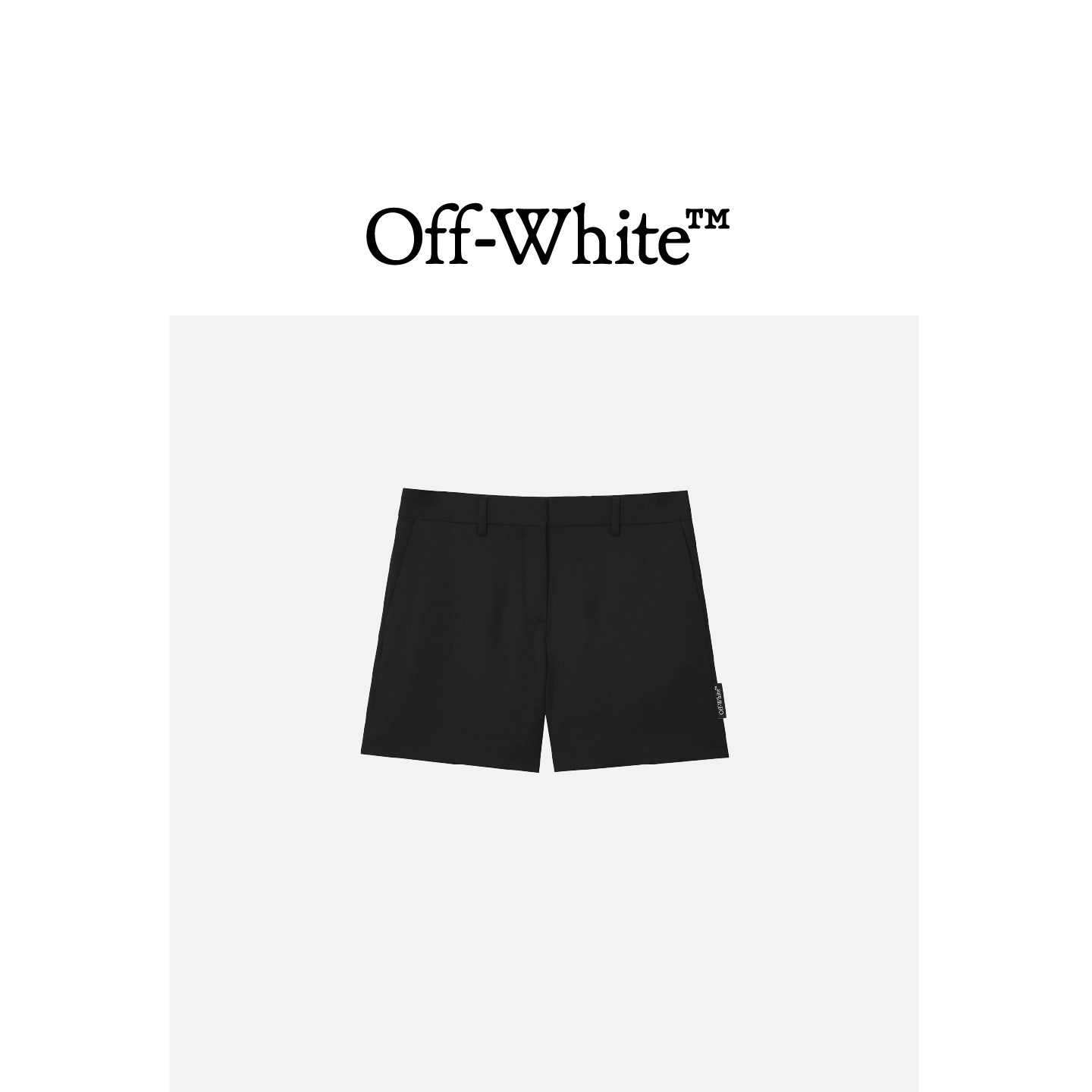 OFF-WHITE c/o VIRGIL ABLOH™女装纯色休闲短裤5E0000XO