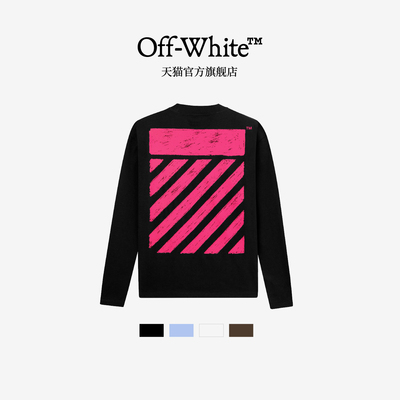 off-white后背印花logo长袖T恤