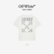 WHITE™ 短袖 情侣装 OFF 新款 中长款 T恤半袖