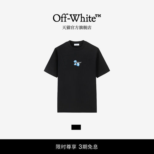OFF-WHITE™花卉情侣短袖T恤