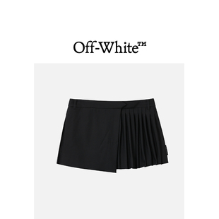 WHITE ABLOH™女装 VIRGIL 不对称褶裥半身裙A字裙 OFF