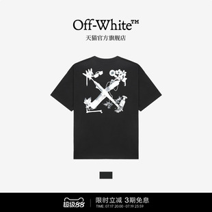 OFF-WHITE™明星同款纯棉短袖T恤2026情侣款宽松圆领半袖男女同款