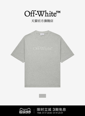 OFF-WHITE™ 情侣装新款珠饰logo装饰短袖T恤