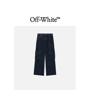 VIRGIL 长裤 WHITE 190600XN 牛仔裤 阔腿工装 OFF ABLOH™女装