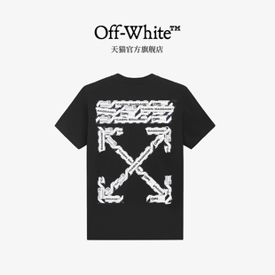 上衣男女同款 off T恤箭头logo印花纯棉宽松短袖 圆领短袖 white新款