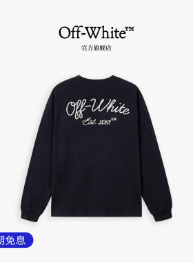 OFF-WHITE™情侣字母长袖T恤