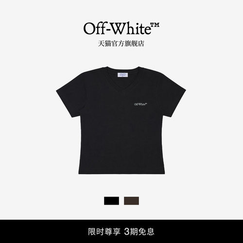 OFF-WHITE™修身字母短袖T恤女款
