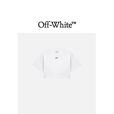 OFF-WHITE c/o VIRGIL ABLOH™女装短款露脐圆领短袖T恤810110X