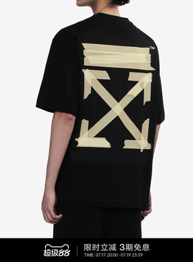 OFF-WHITE™ 情侣装双箭头纯棉T恤夏季潮牌圆领短袖上衣男女同款