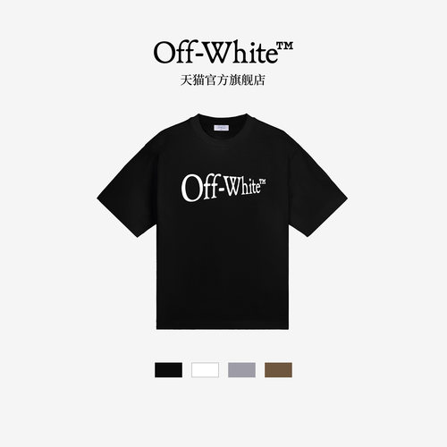 OFF-WHITE™字母印花宽松T恤