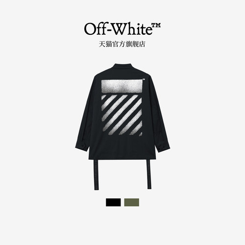 OFF-WHITE™情侣装新款翻领工装夹克酷感街潮多口袋休闲外套