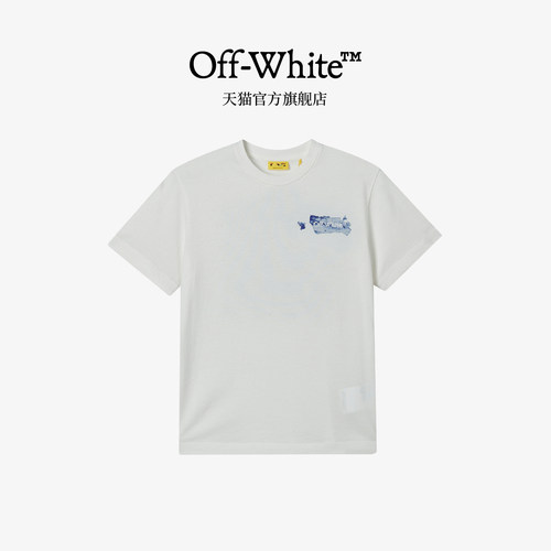 OFF-WHITE™童装新款双箭头涂鸦印花短袖T恤