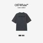 圆领半袖 OFF 磨白做旧水洗短袖 T恤酷感个性 WHITE™情侣装 新款