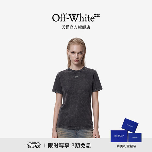 OFF-WHITE™油画天使修身短袖T恤