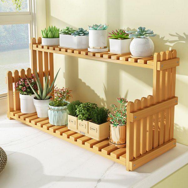 飘窗台花架子客厅落地室内多肉木质多层阳台桌面小型隔断花盆置物,收纳整理,阳台置物架,淘宝优惠券,粉丝福利购,淘宝优惠卷