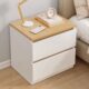床头柜现代简约卧室简易实木色加高床边小柜子储物柜收纳柜抽屉式
